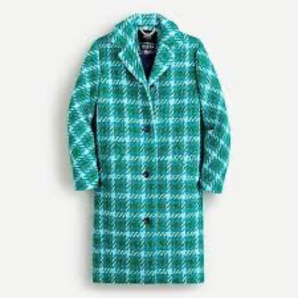 J.Crew Houndstooth car coat